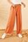 Qadın üçün enli ayaqlı, narıncı şalvar 10071013