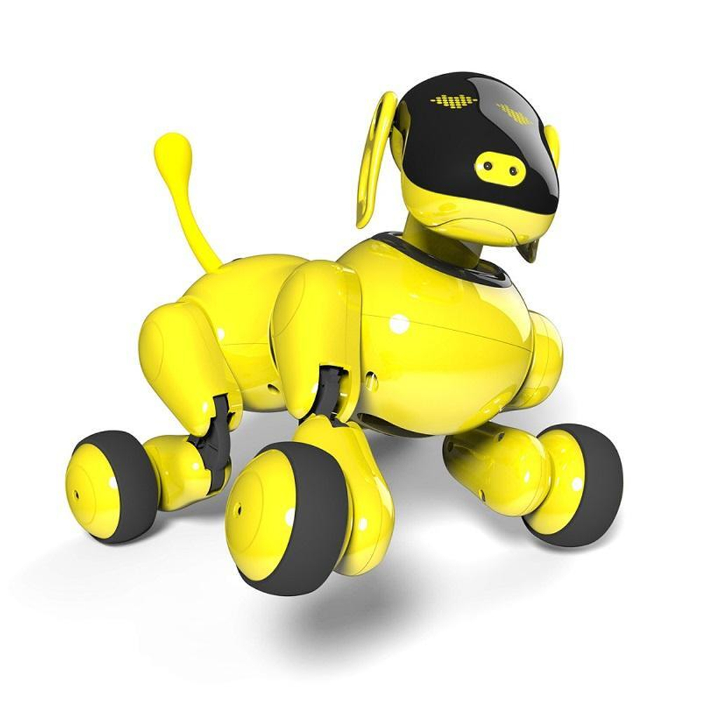 Интеллектуальный щенок-робот собака Дружок APP (русифицированная) - RT18024 цвет желтый