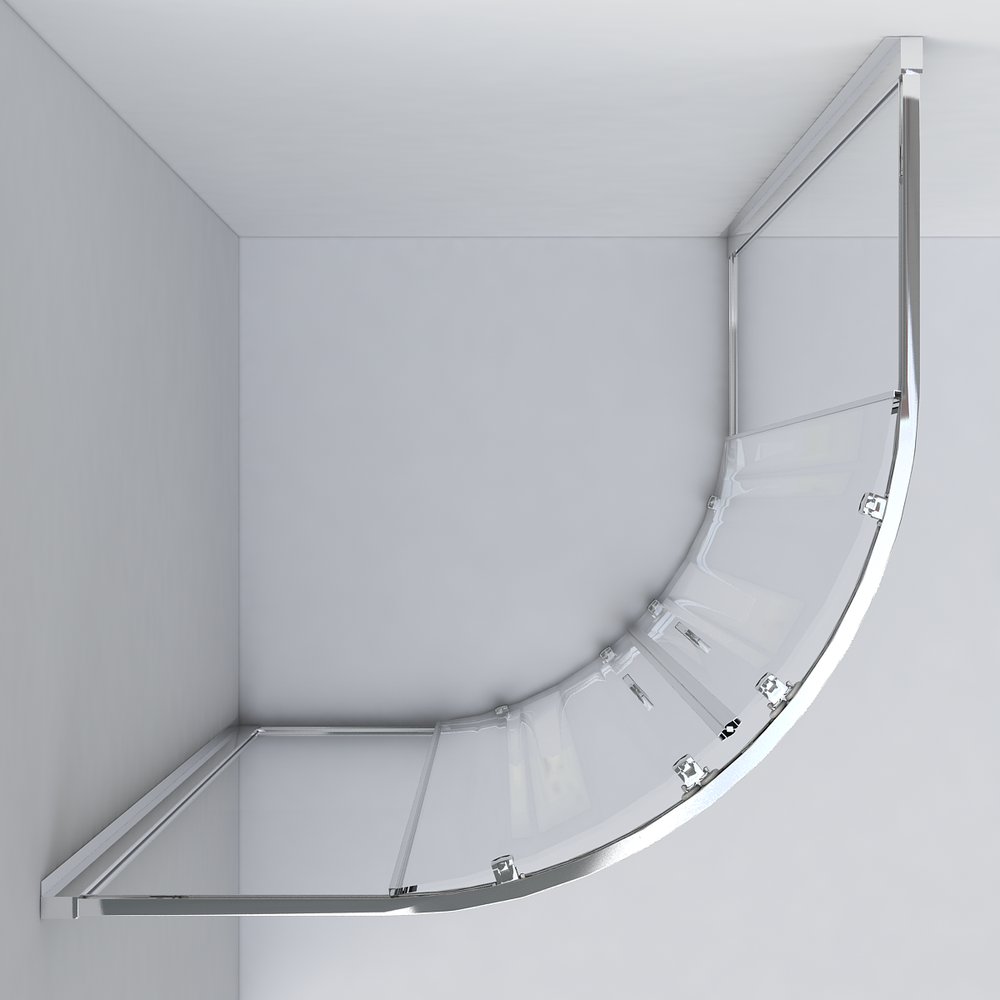 Душевой уголок Garda VSQ-1G800CL, 800*800, хром, стекло прозрачное