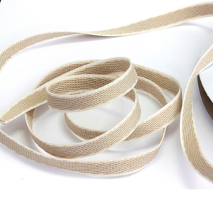 Лента двухстор. декор. бежев./белый 10 мм