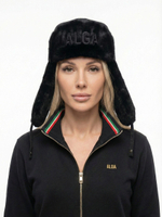 ALGA x Rubin Шапка-ушанка с отделкой из эко-меха