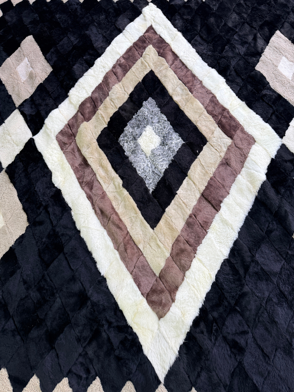 Покрывало меховое ковер из шкуры овчины