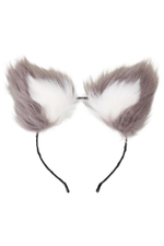 Оригинальный комплект: анальная пробка с 2 сменными ограничителями и ободок с ушками