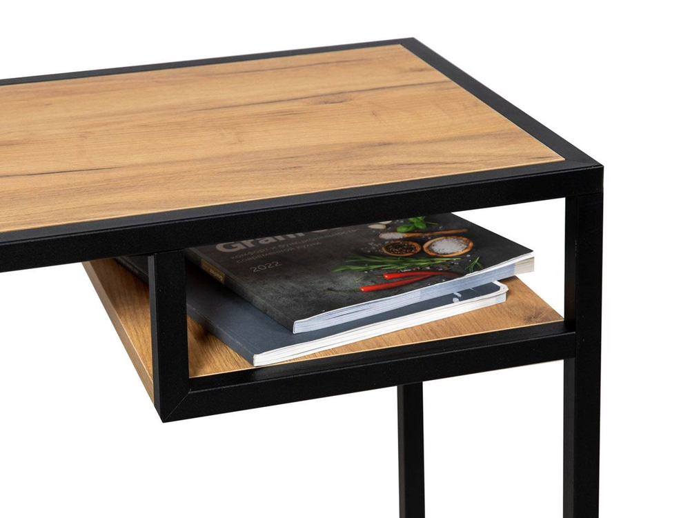 Стол для ноутбука Тюрен Дуб крафт золотой / Черный