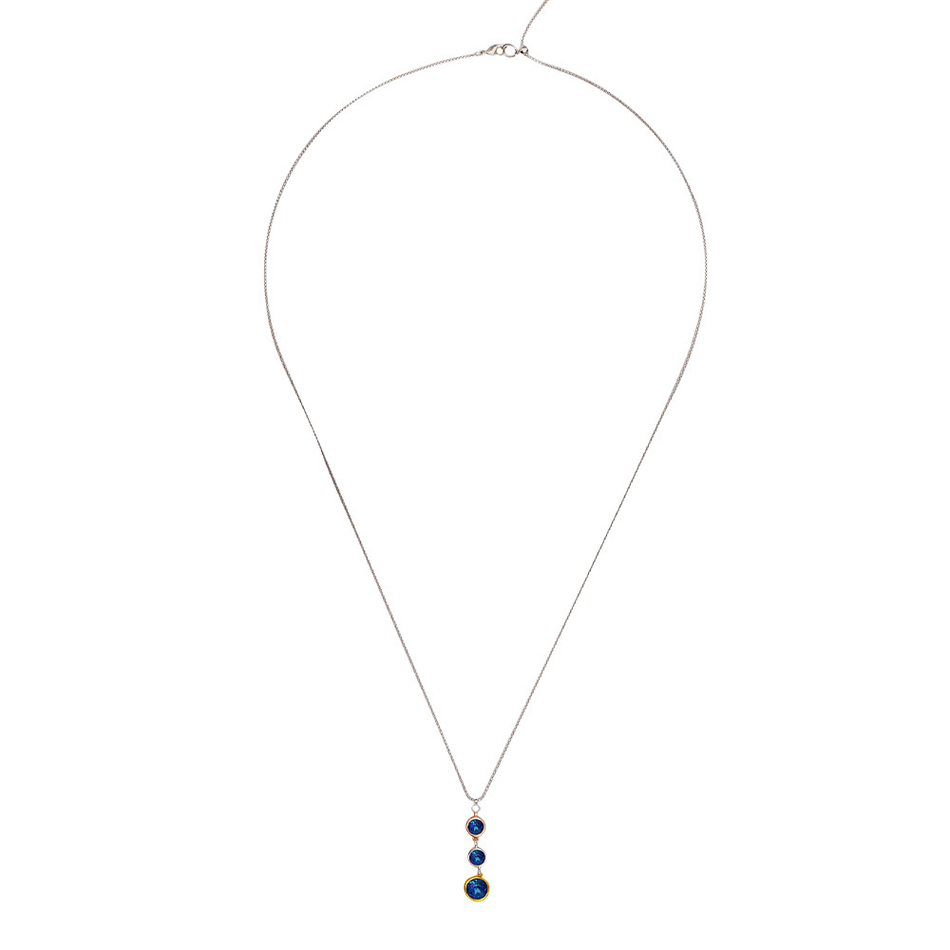 Колье Fiore Luna Blue colors B2101SW-N01.23 BW/MIX