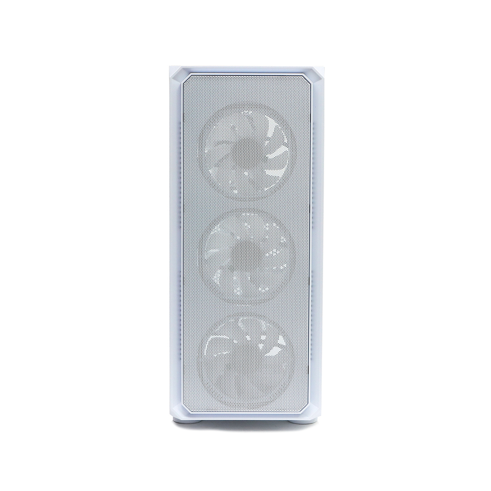 Корпус BaseTech eXtreme GFX-03, Без БП, ATX, белый, 4xFRGB FAN, 2xUSB2, 1xUSB3, бок: закалённое стекло (BT-GFX-03W-MESH-4F-RGB)