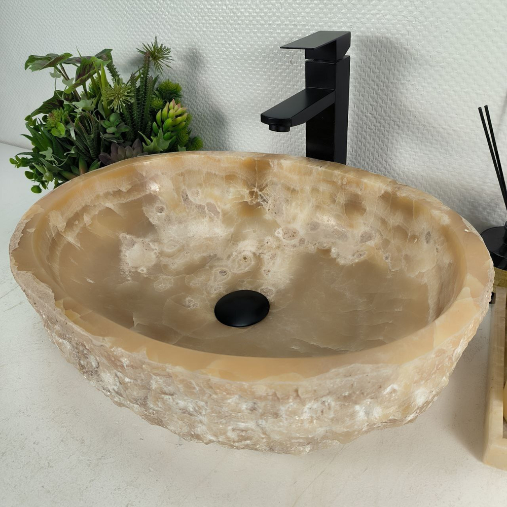 Раковина из оникса Erozy Yellow EO-64619 51*40*15 0159