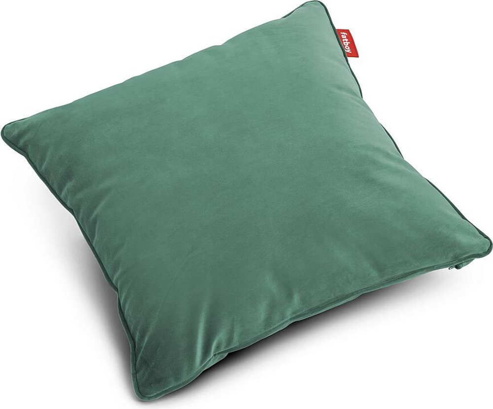 Декоративная подушка Fatboy, Velvet Square, 50 50 см, хлопок, зелёная