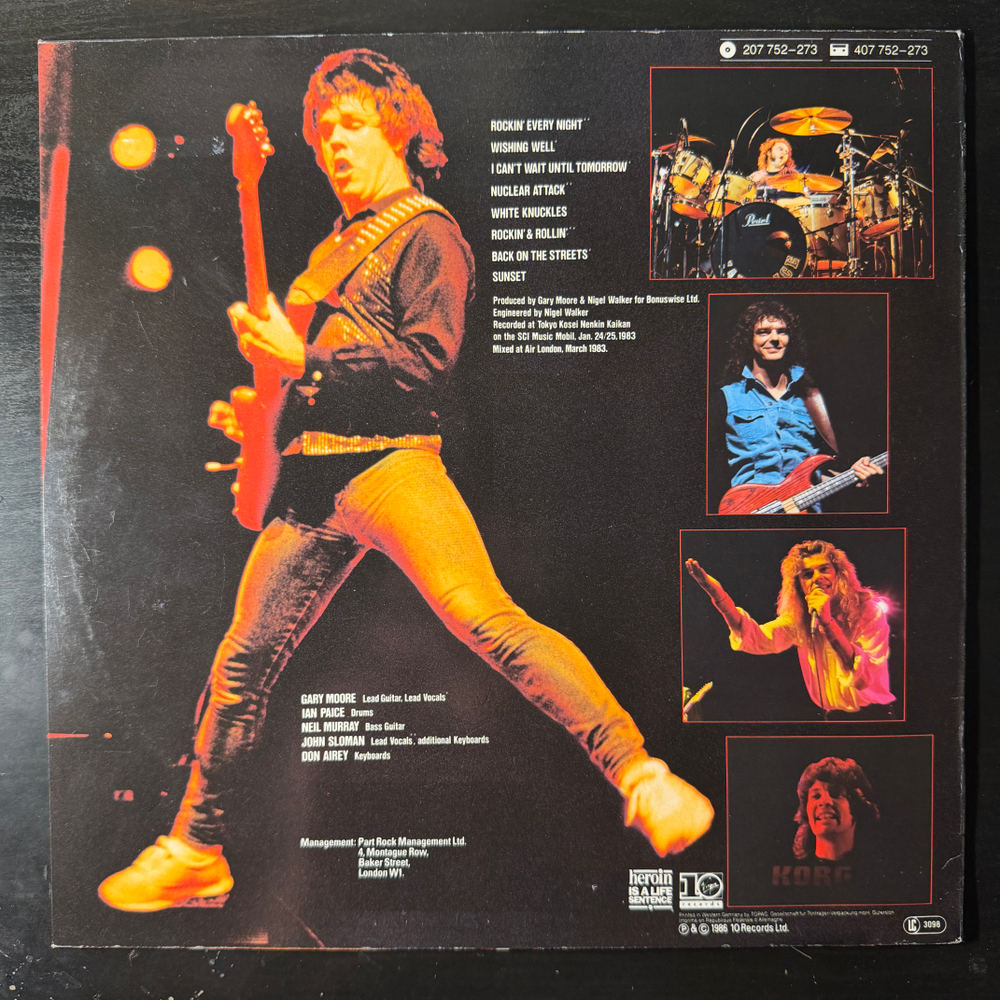 Gary Moore- Rockin' Every Night - Live In Japan (Европа 1986г.)