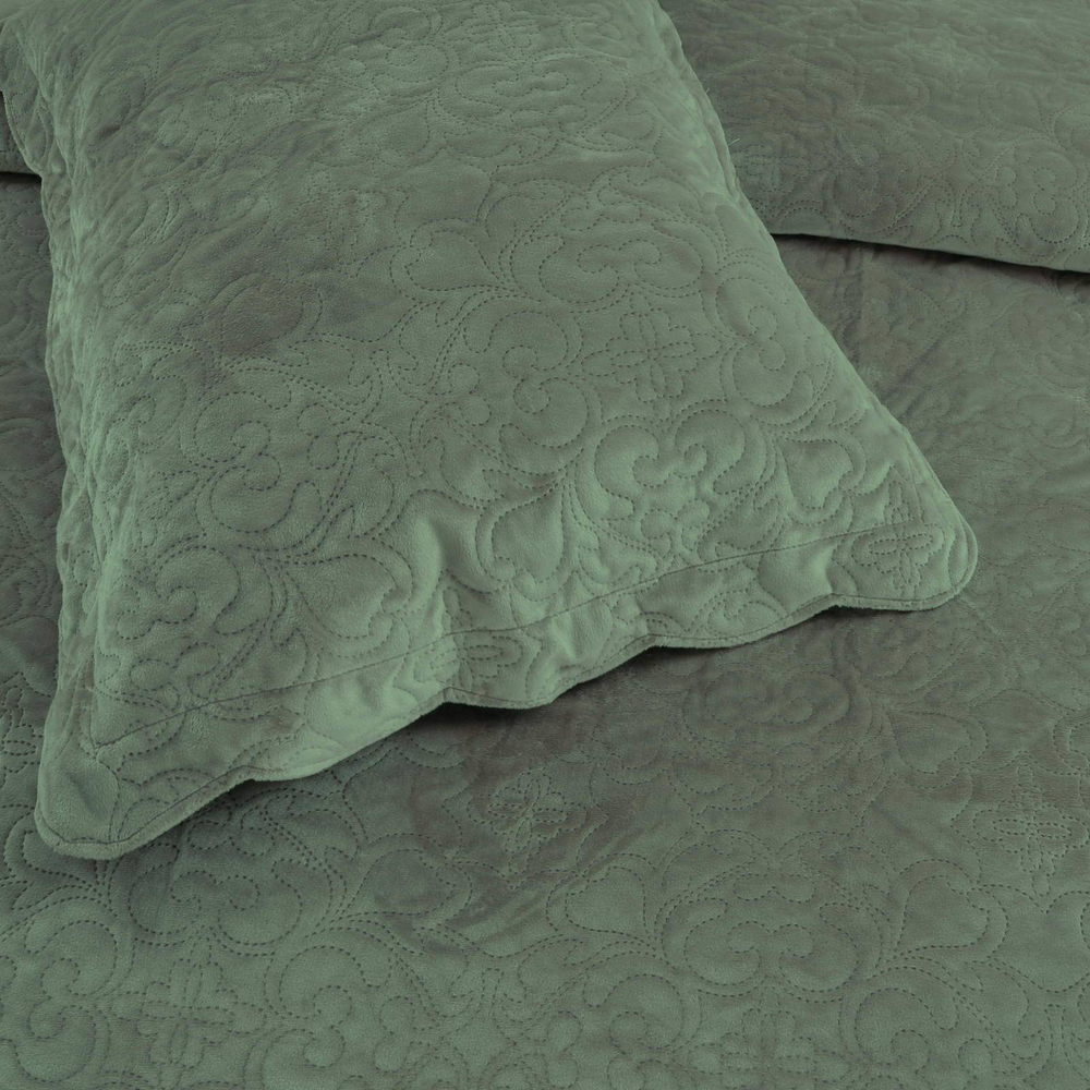 Покрывало 240х260 Sofi De MarkO Церцея зеленое