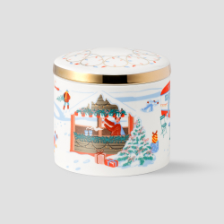 Емкость для хранения Farforite «Новогодний сюжет» в подарочном тубусе