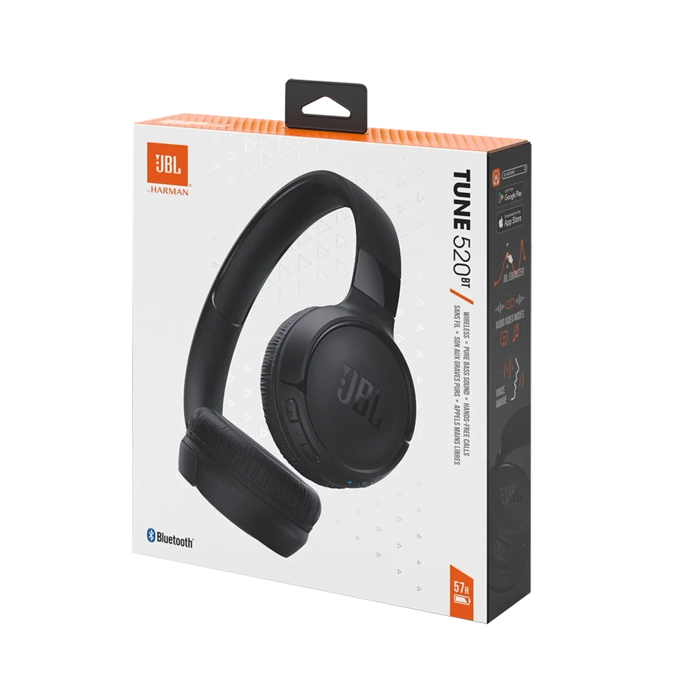 Беспроводные наушники JBL Tune 520BT, черный
