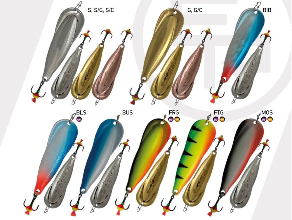 Блесна для рыбалки Capral 55мм 10г, S/G 1 шт