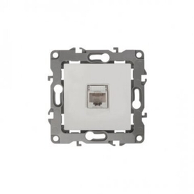 12-3107-01 ЭРА Розетка информационная RJ45, IP20, ЭРА12, белый (упак 10 шт) арт:Б0014723