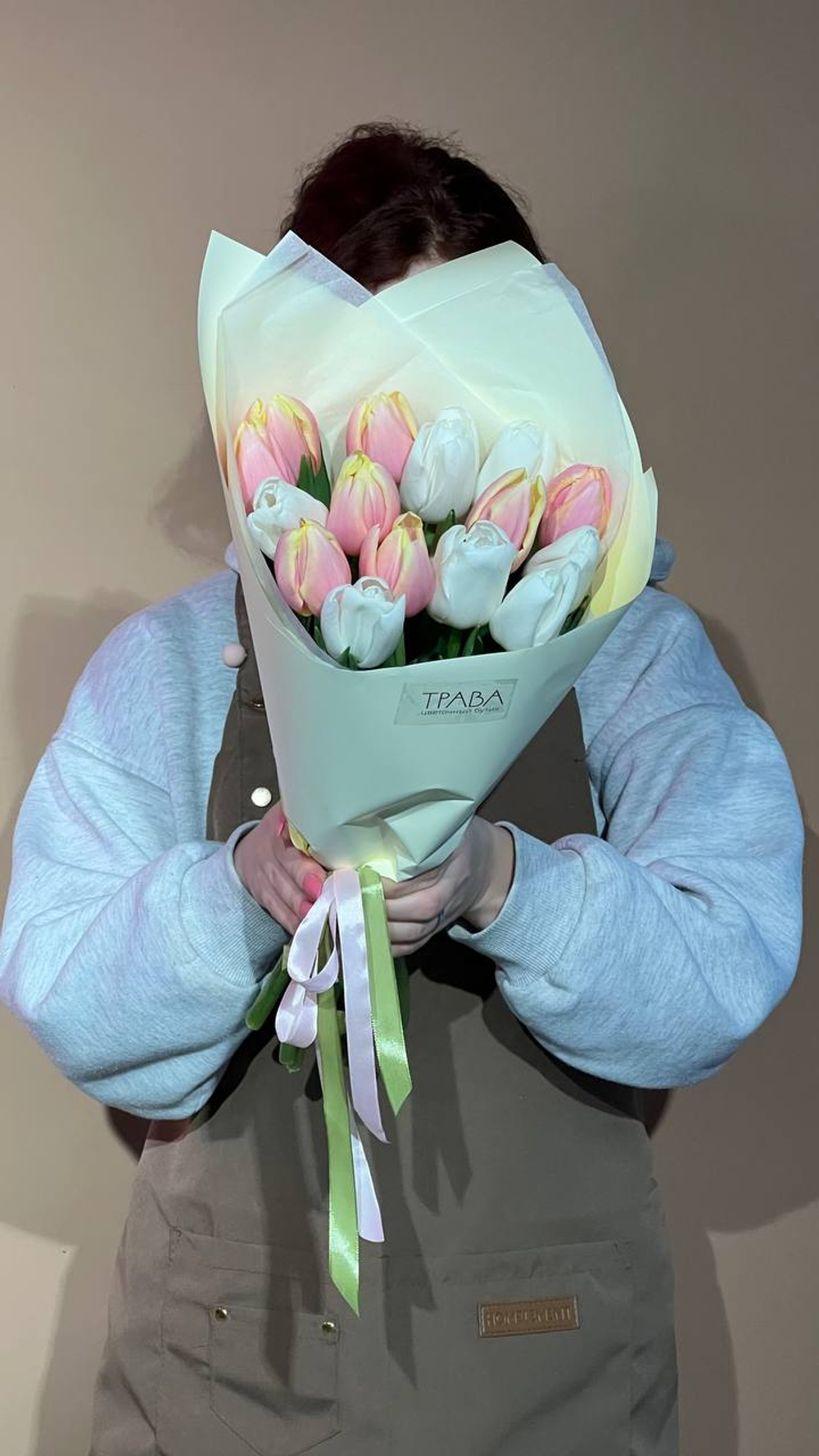 Букет "Нежная весна", Тюльпаны 15шт