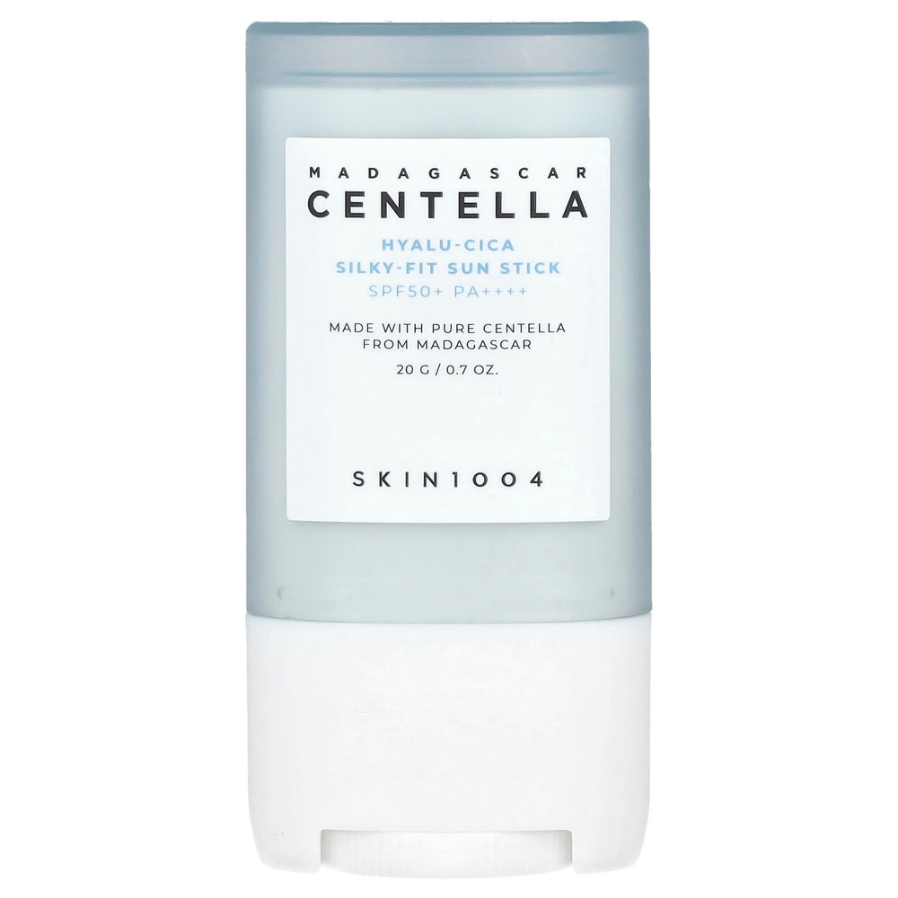 SKIN1004, Madagascar Centella, солнцезащитный стик с гиалуроновой кислотой и шелковистой тканью, SPF50 + PA ++++, 20 г (0,7 унции)