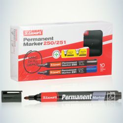 233838 Luxor Маркер перманентный PERMAMENT MARKER 250, ЧЕРНЫЙ пулевидный 1/3мм