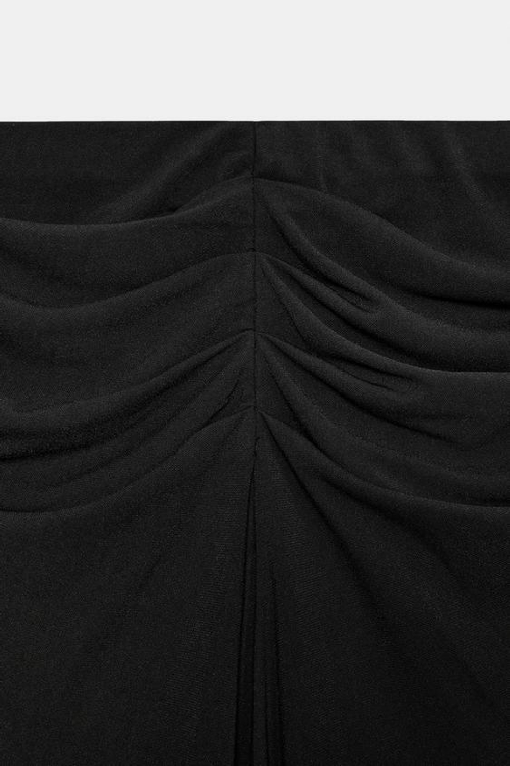 ZARA ДЛИННАЯ ЮБКА СО СБОРКАМИ, ЧЕРНЫЙ