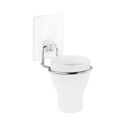 Стакан для зубных щеток, 8.5х18х11.5 см, пластик, Kleber, Lite, KLE-LT044