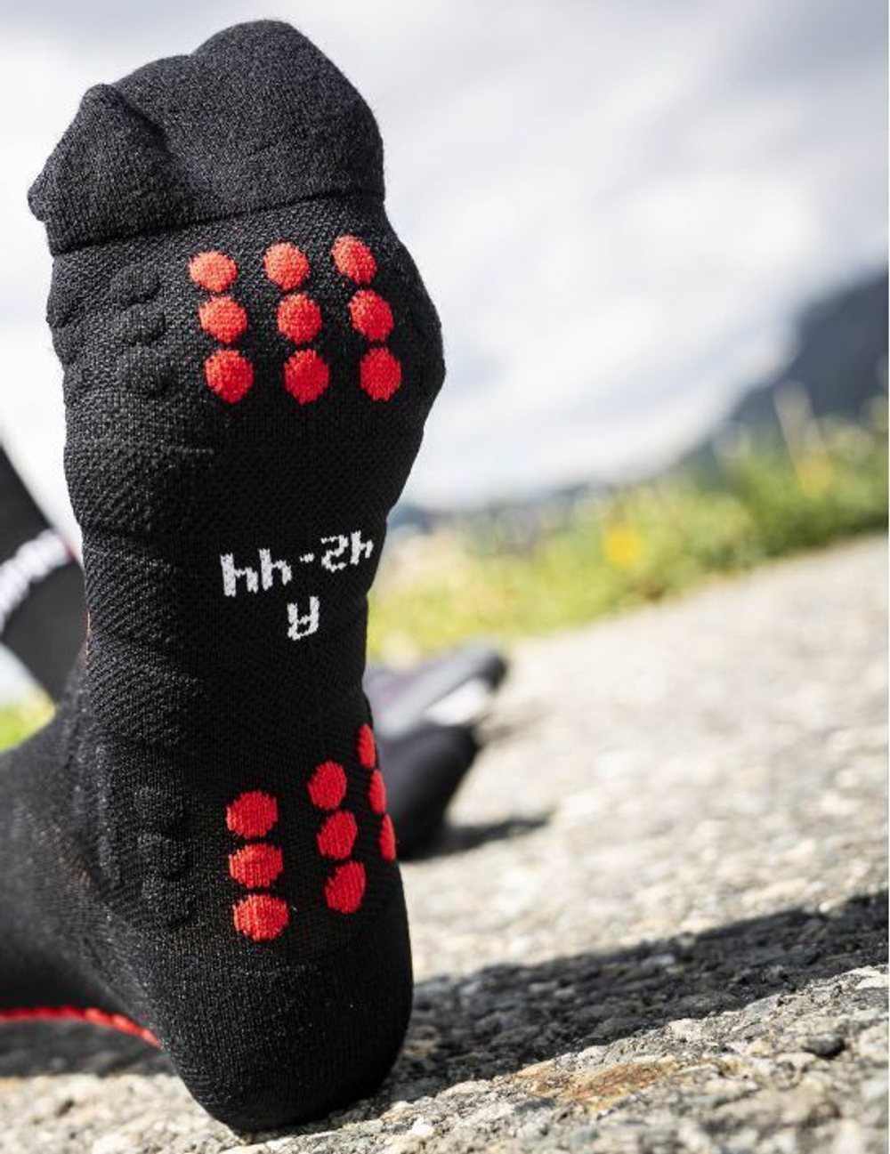 Носки Pro Racing Winter Run Black/High Risk Red