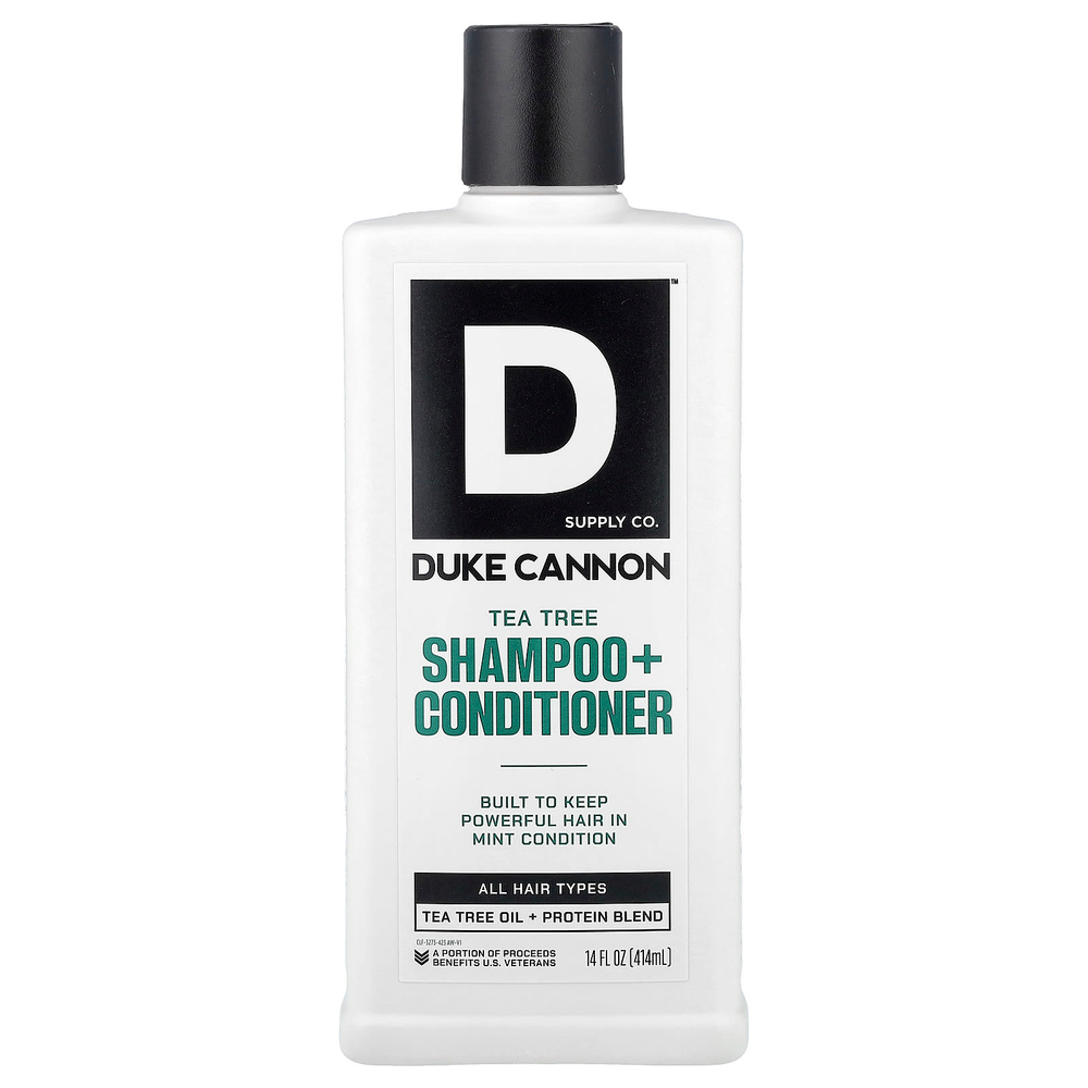 Duke Cannon Supply Co., Шампунь и кондиционер, с чайным деревом, для всех типов волос, 414 мл (14 жидк. Унций)