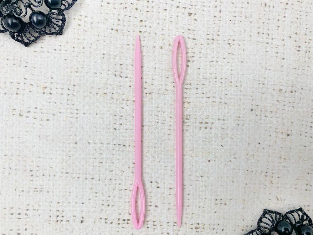 Игла пластиковая, L 9 см, ассорти