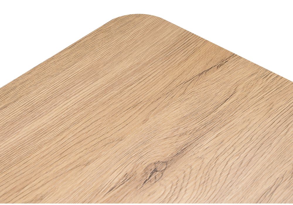 Стол на тумбе Санса 120(160)х80х76 дуб монтана / белая шагрень