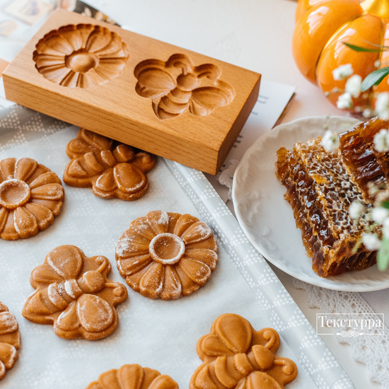 Пряничная форма Пчела и Ромашка