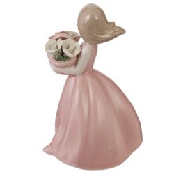 GAEM Фигурка декоративная "Девочка с цветами", L9 W8 H14 см