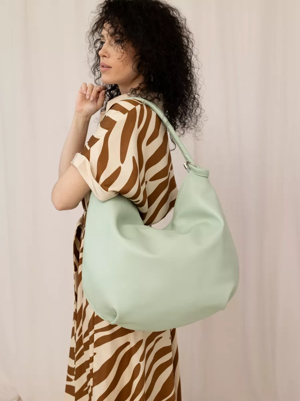 Сумка через плечо большая шоппер мешок