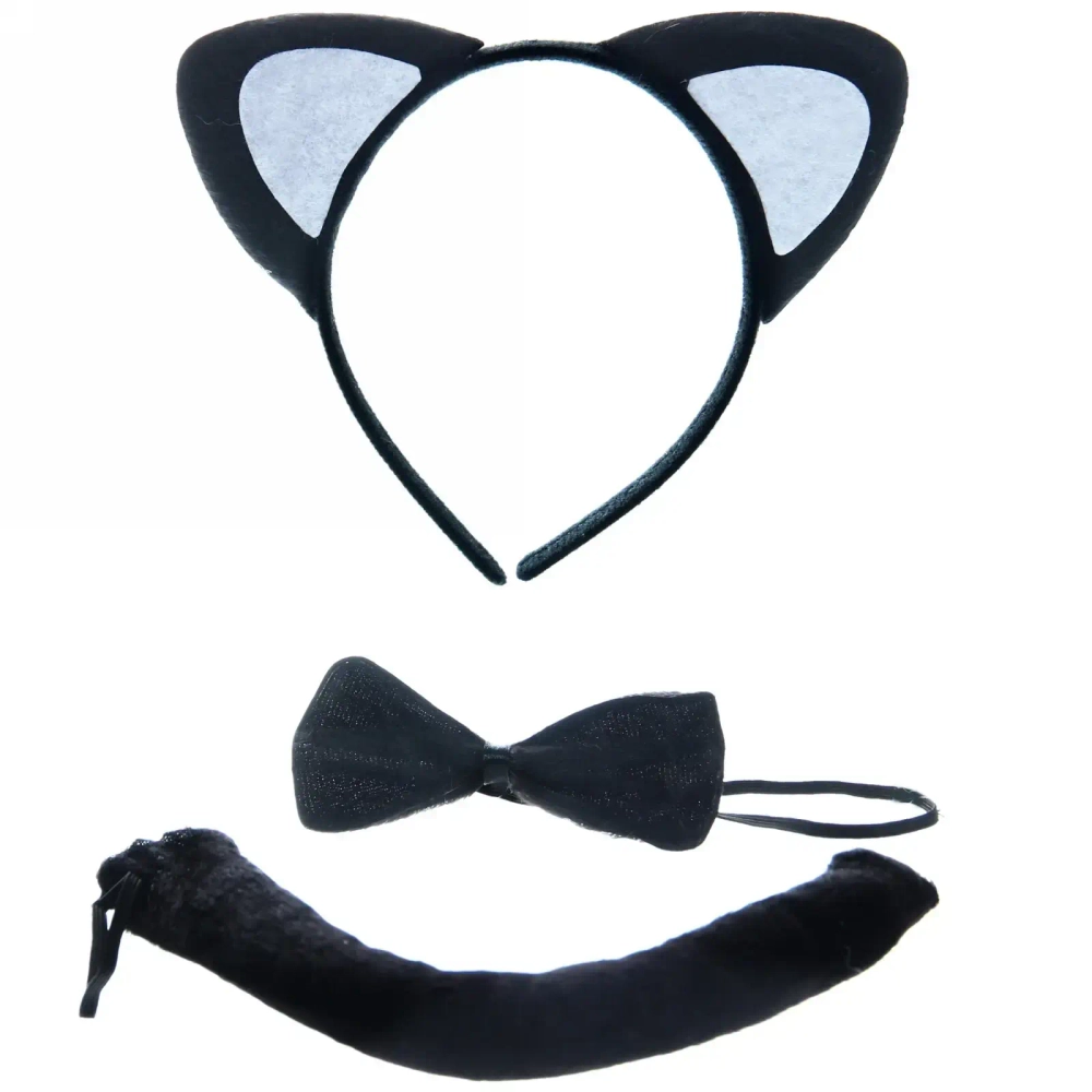 Карнавальный набор (ободок, бантик, хвост) «Котик»