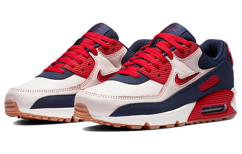 Nike air max 90 university red-white cheap