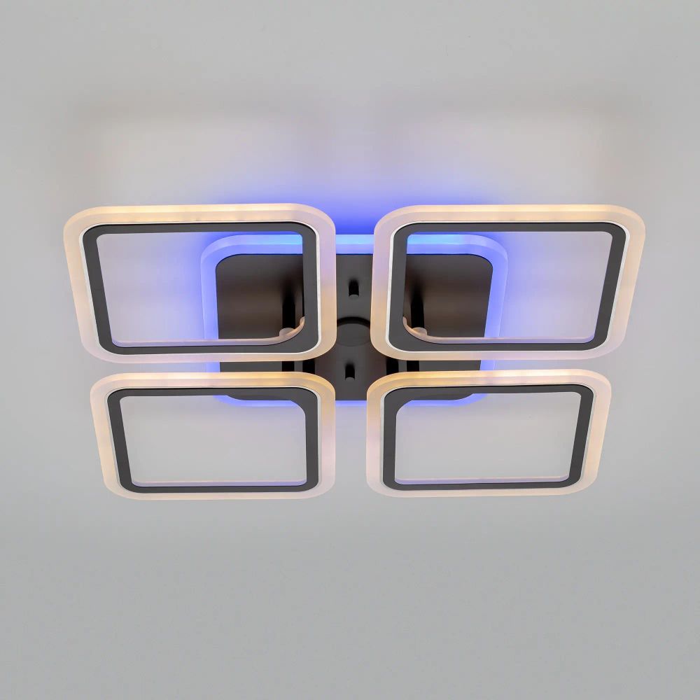 Citilux Марсель Смарт CL232A145E RGB Умная люстра Чёрная