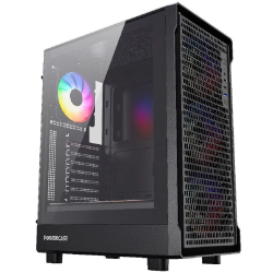 Корпус для компьютера Powercase Mistral PA5B, Tempered Glass, 4x 120mm FRGB Fans, чёрный, ATX (CMOAB-L4)