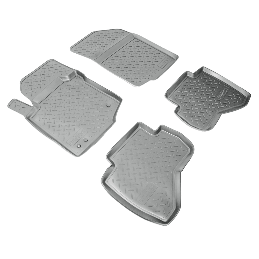 Ковры в салон Norplast/Unidec для Peugeot 107 (2005-)Полиуретан,Серый, арт.NPL-Po-64-17-G