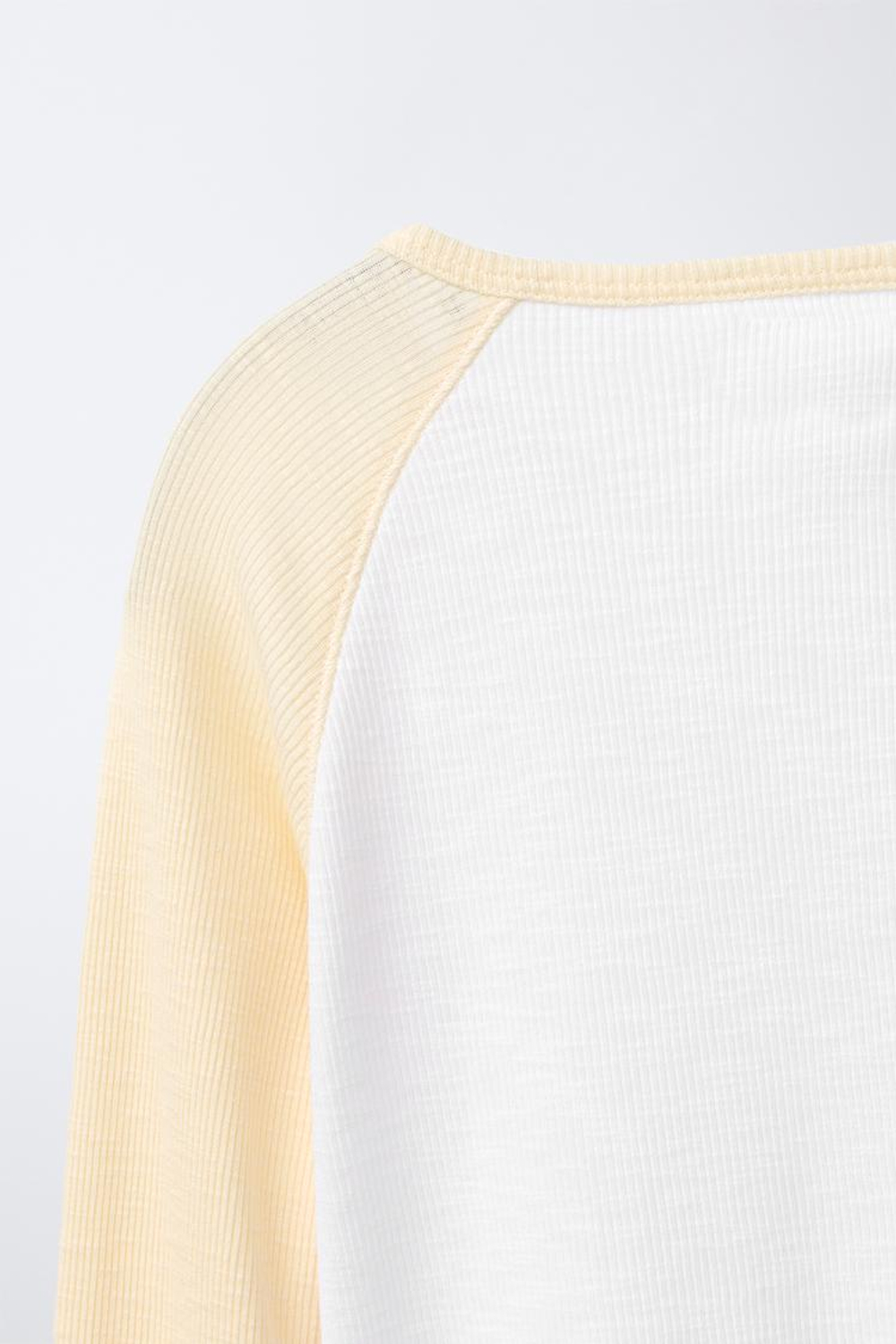 ZARA ФУТБОЛКА С РУКАВАМИ РЕГЛАН, ЖЕЛТЫЙ