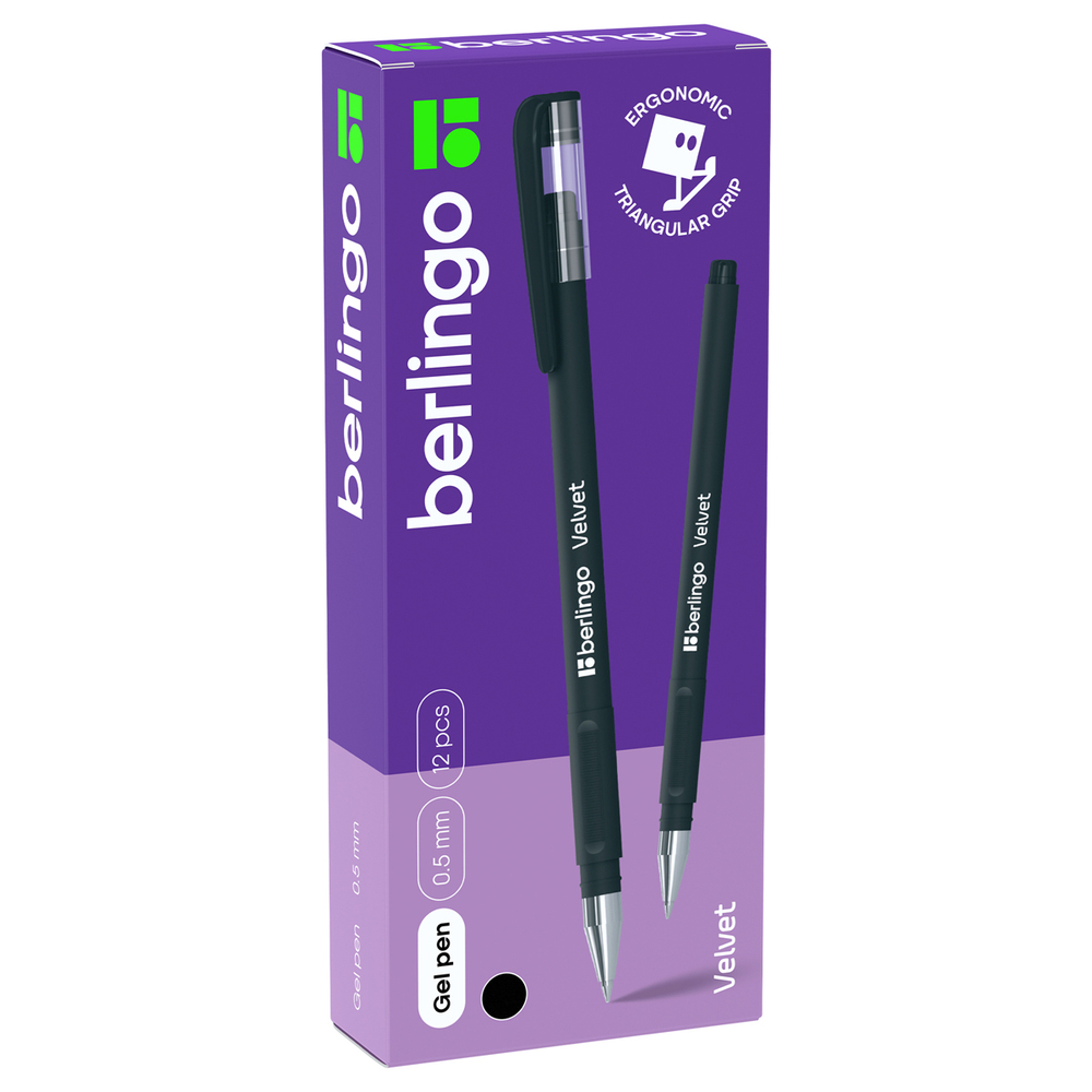 Ручка гелевая Berlingo "X-Gel" черная, 0,5мм