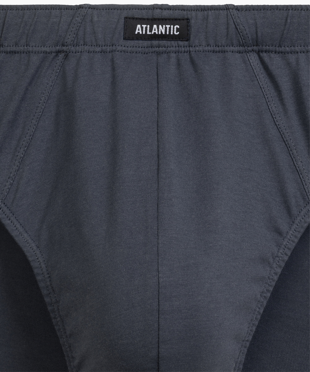 Мужские трусы слипы классика Atlantic, набор 2 шт., хлопок, светло-зеленые + графитовые, 2RMP-006