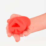 Компактный красный мастурбатор Lingox Poker Spade Edition (Цвет: красный)