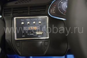 Детский электромобиль River Toys AUDI Q7 QUATTRO синий фото №4