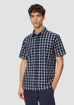 Рубашка с коротким рукавом в клетку и нагрудным карманом s.Oliver