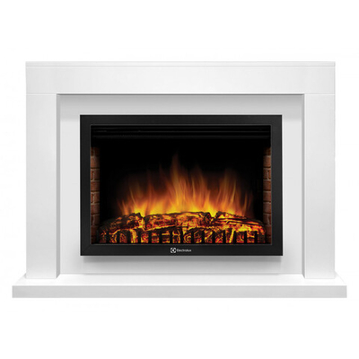 Электрический очаг ELECTROLUX Classic EFP/P-2520LS N с Порталом Firelight Simple 25 белый мрамор