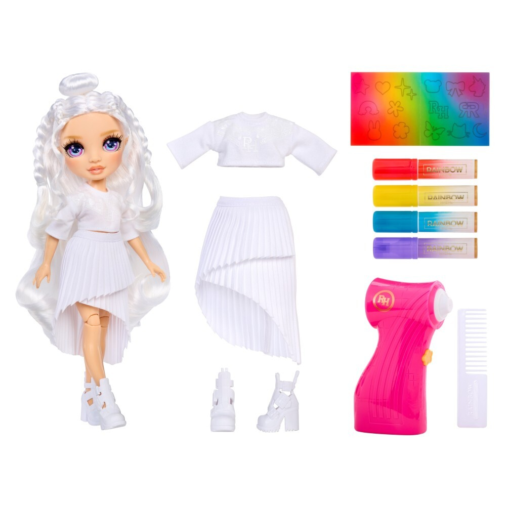 Rainbow High - Модная кукла с фиолетовыми глазами AirBrush & Create 543350