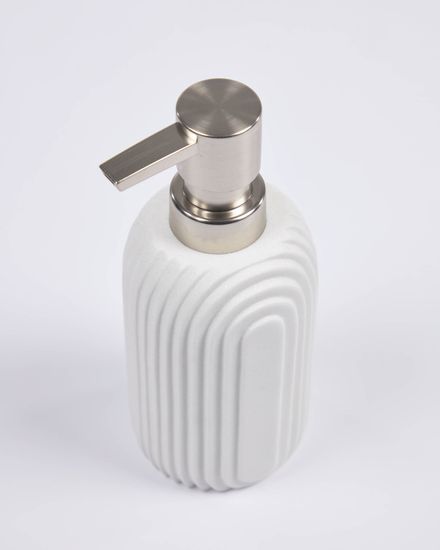 Дозатор для мыла из искусственного камня Ateneas белый