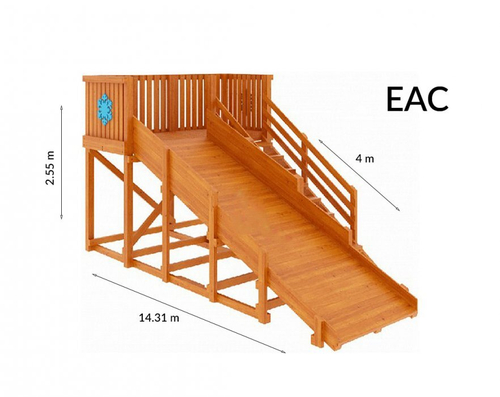 Зимняя горка TORUDA Лисичка (скат 4 м)