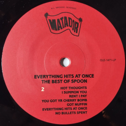 Винтажная виниловая пластинка LP Everything Hits At Once (The Best Of Spoon) (EU 2019)