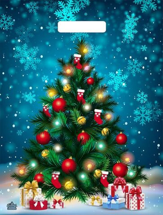 Пакет ВУР 31*40см НГ 60 мкм Яркая елочка 1шт