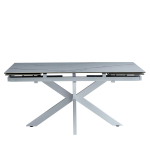 Стол керамический LA ALTA VENECJA Lisa white 160-240*90, каркас белый