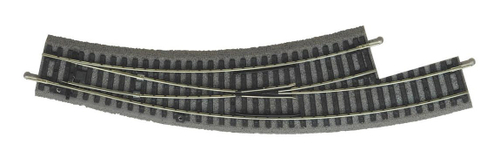 Радиусная левая стрелка на балласте BWL