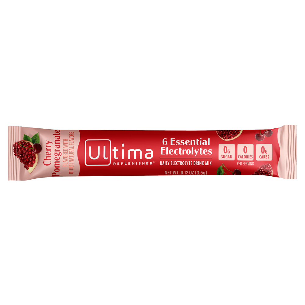 Ultima Replenisher, 6 Essential Electrolytes, ежедневная смесь для приготовления электролитов, вишня и гранат, 10 пакетиков по 3,5 г (0,12 унции)